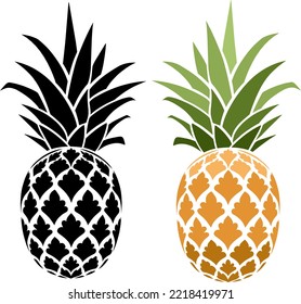 Vector illustration of pineapple pattern 