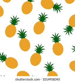 Vector illustration of pineapple pattern background