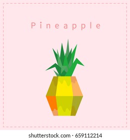 Vector Illustration of pineapple pattern for fashion design