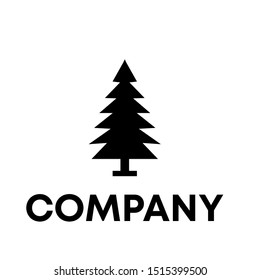 Vector illustration of pines tree Logo Design Template