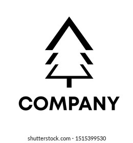 Vector illustration of pines tree Logo Design Template