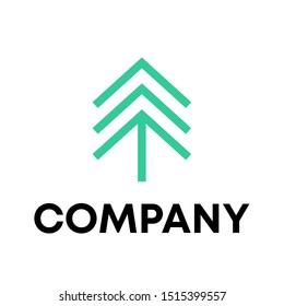 Vector illustration of pines tree Logo Design Template