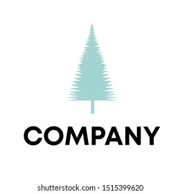 Vector illustration of pines tree Logo Design Template