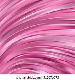 Vector illustration of pink abstract background with blurred light curved lines. Vector geometric illustration.