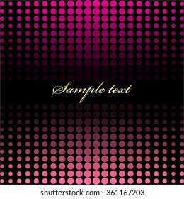 Vector illustration of Pink black background.