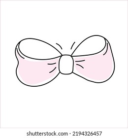 Ilustración vectorial del arco rosa