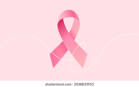 Breast Cancer Ribbons Clipart Hd PNG, Pink Bra With Ribbon For