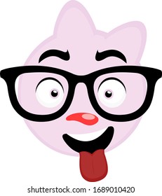 Vektorillustration-Illustration eines rosafarbenen Kätzchen