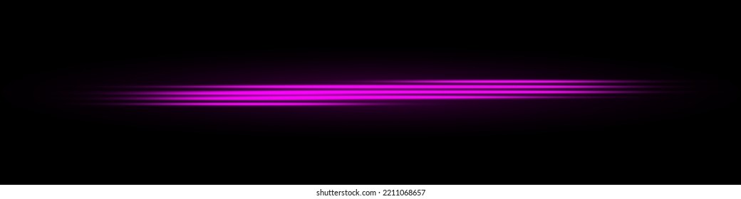 Vector illustration in pink color. light effect. Abstract laser beams of light. Chaotic neon rays of light on a black background.