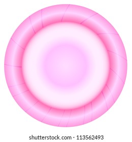 Vector illustration of pink condom