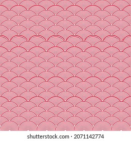 Vector illustration of pink fish scales