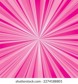 ilustración vectorial del flash rosa con gradación -versión cuadrada-