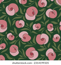 Vektorgrafik rosafarbener Blumen