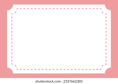 Vector illustration of a pink frame.