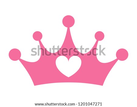 Download Vector Illustration Pink Girly Princess Crown Stock Vector ...