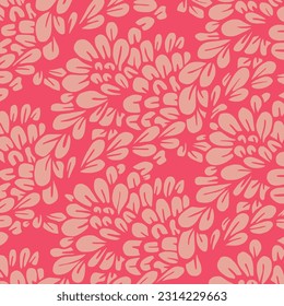 Vector illustration of pink leaves