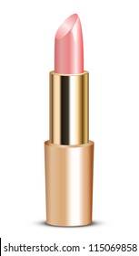 Vector illustration of pink lipstick