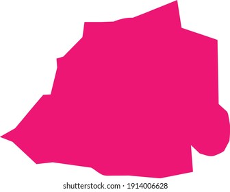 vector illustration of Pink map of Vatican