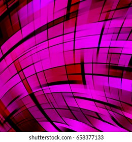 Vector illustration of pink, purple abstract background with blurred light curved lines. Vector illustration.