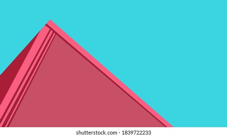 vector illustration of a pink pyramid background