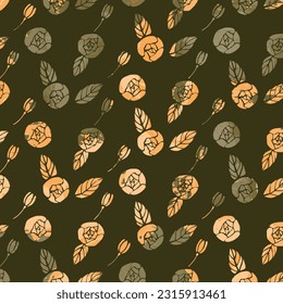 Vector illustration of pink roses