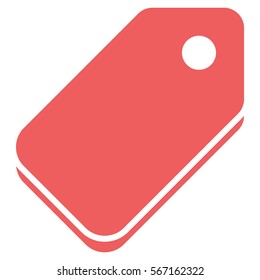 Vector Illustration of Pink Tag Icon
