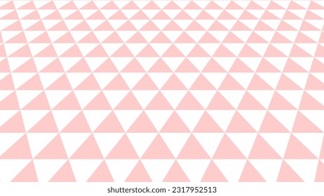 Vector illustration pink triangle geometric wave seamless pattern