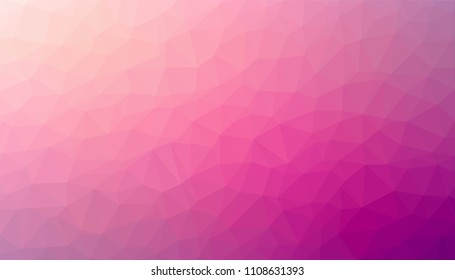 Vector illustration of pink triangulated background texture