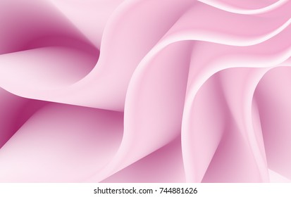 Vector illustration of pink twisted marshmallow, zephyr, cupcake top or sweet cream background