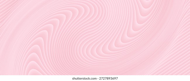 Patrón inconsútil de la onda rosa de la Ilustración vectorial, ondas pastel suaves del gradiente, estilo rosado abstracto de la cáscara
