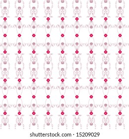 Vector illustration of a pinkesh vintage seamless pattern wallpaper.