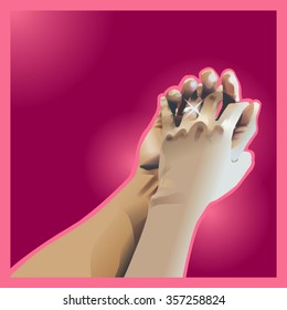 A vector illustration for Pinky Valentine Swear