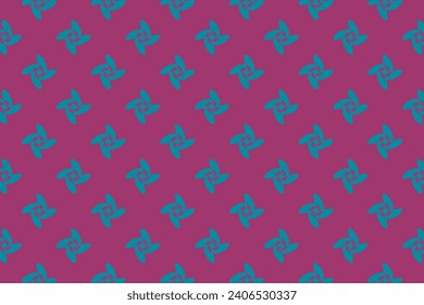 Vector illustration of pinwheel motif pattern.