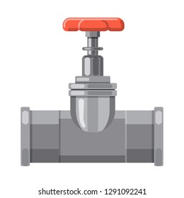 Vector illustration of pipe and tube logo. Collection of pipe and pipeline stock symbol for web.