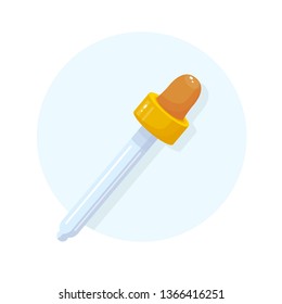 vector illustration with a pipette