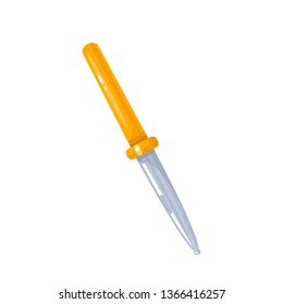vector illustration with a pipette