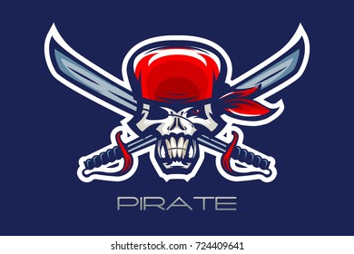 Vector illustration pirate, rogue vector