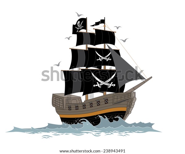 海賊船のベクターイラスト のベクター画像素材 ロイヤリティフリー