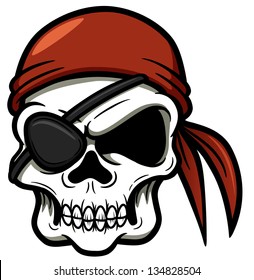 Vector illustration of Pirate skull