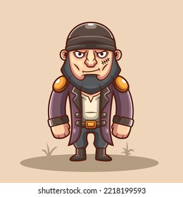 Vector illustration of pirates mascot