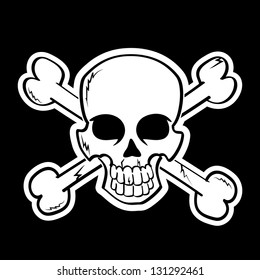 Vector illustration of pirates symbol.