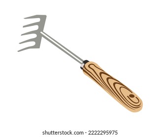 Ilustración vectorial Pitchfork aislado en fondo blanco. Herramientas para carpintería.