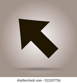 Vector Illustration. Pixel cursor icon: mouse