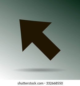 Vector Illustration. Pixel cursor icon: mouse