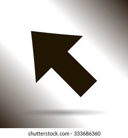 Vector Illustration. Pixel cursor icon: mouse