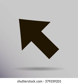 Vector Illustration. Pixel cursor icon: mouse