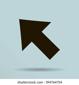 Vector Illustration. Pixel cursor icon: mouse