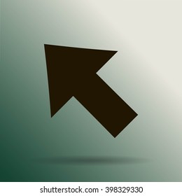 Vector Illustration. Pixel cursor icon: mouse