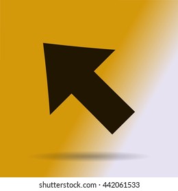 Vector Illustration. Pixel cursor icon: mouse