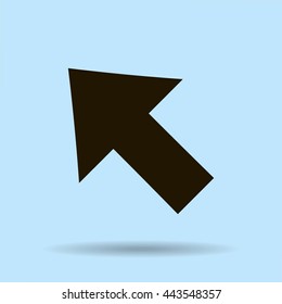 Vector Illustration. Pixel cursor icon: mouse